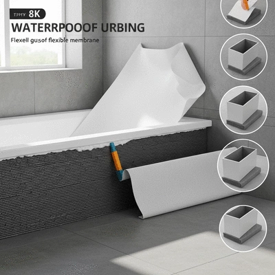 Bathroom waterproofing process