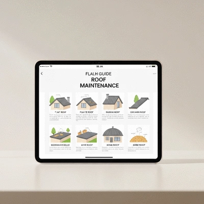 Digital guide on roof maintenance