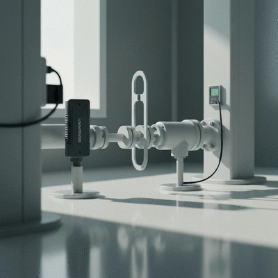 Leak detection equipment in use