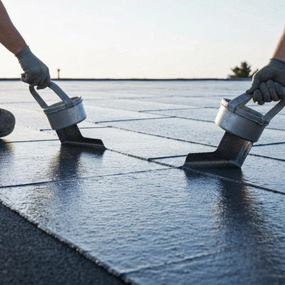 Roof waterproofing process