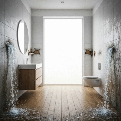 Image illustrating the impact of hidden water leaks